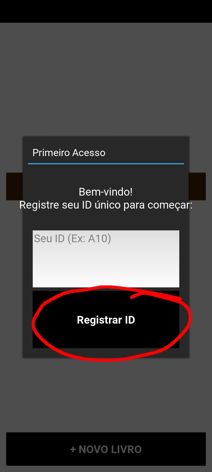 Passo 1 - Registrar ID